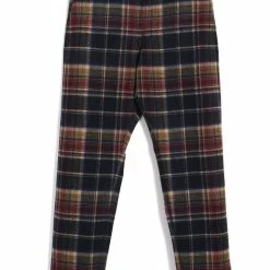 HANSEN GARMENTS TYGE | Wide Cut Cropped Trousers | Multi Colour Check