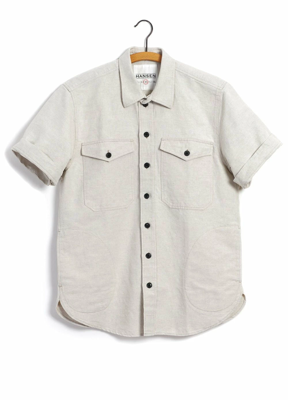 HANSEN GARMENTS VILLY | Short Sleeve Shirt | Flax Nature