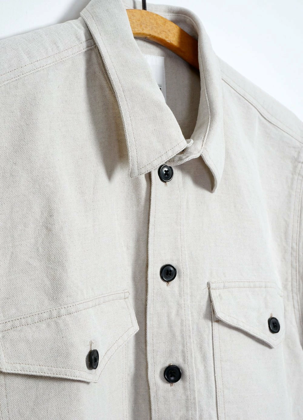 HANSEN GARMENTS VILLY | Short Sleeve Shirt | Flax Nature - Image 8
