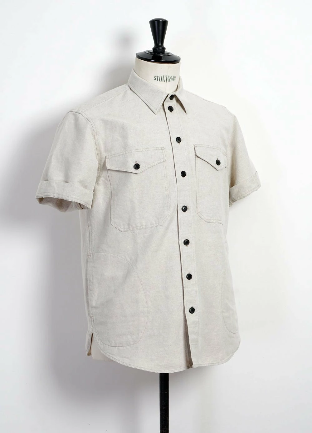 HANSEN GARMENTS VILLY | Short Sleeve Shirt | Flax Nature - Image 5