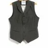 HANSEN GARMENTS WILLIAM | Lapel Waistcoat | Khaki Pin